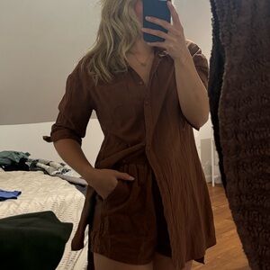 SHEIN Brown Casual set